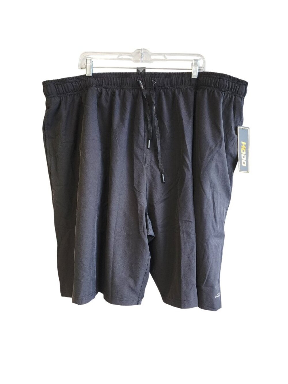 Hodo Mens Black Elastic Waist Drawstring Shorts 5XL Activewear
